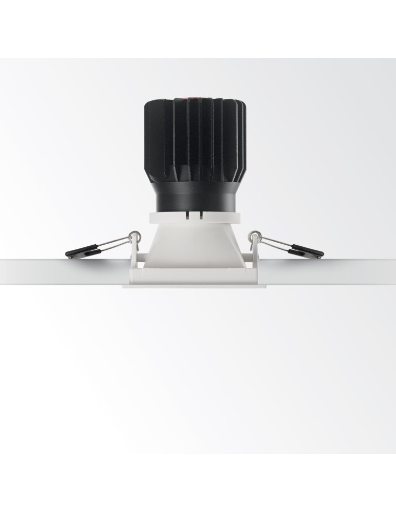 Lampy podtynkowe LED - Ideal Lux Lampa Wpuszczana GAME TRIM SQUARE 11W 3000K BI NE Biały/Czarny 192352 - produkt kolory-swiatla.pl 3