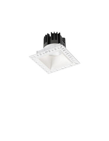 Ideal Lux Lampa Wpuszczana GAME TRIMLESS SQUARE 11W 3000K BI Biały/Czarny 319681