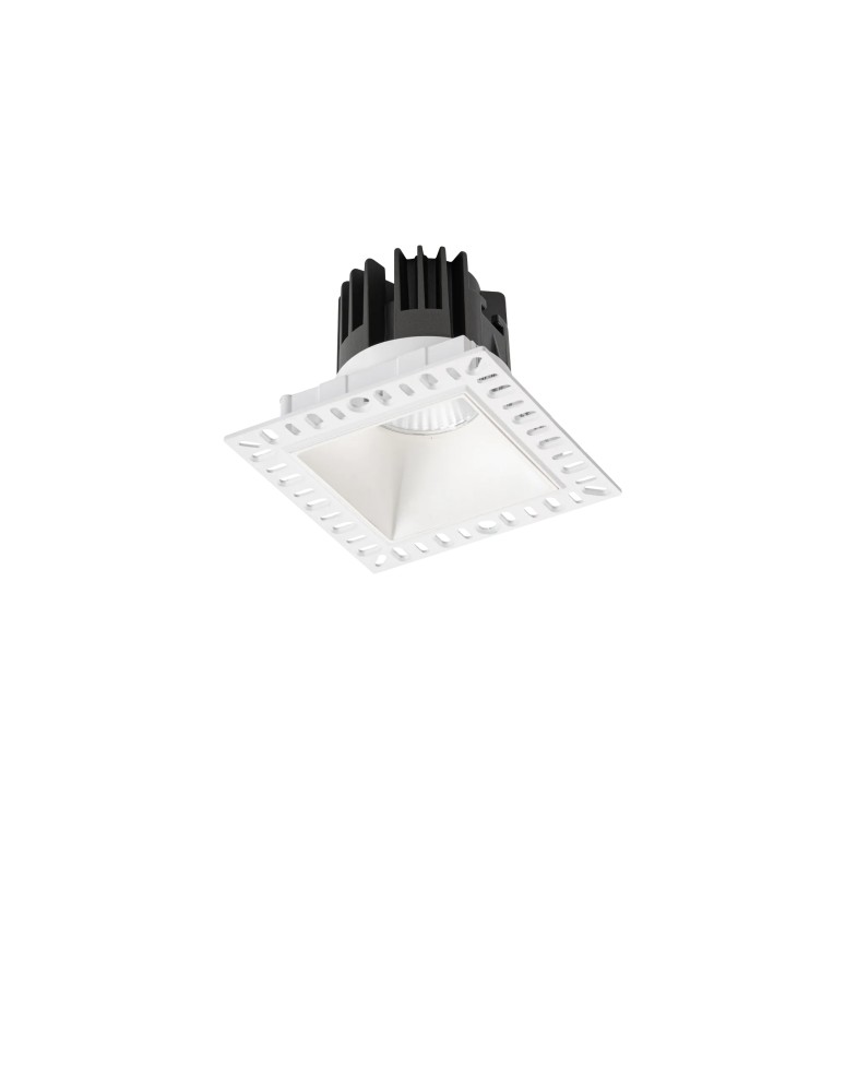 Frameless flush-mounted lamps - trimless - Ideal Lux Lampa Wpuszczana GAME TRIMLESS SQUARE 11W 3000K BI Biały/Czarny 319681 - product kolory-swiatla.pl 1