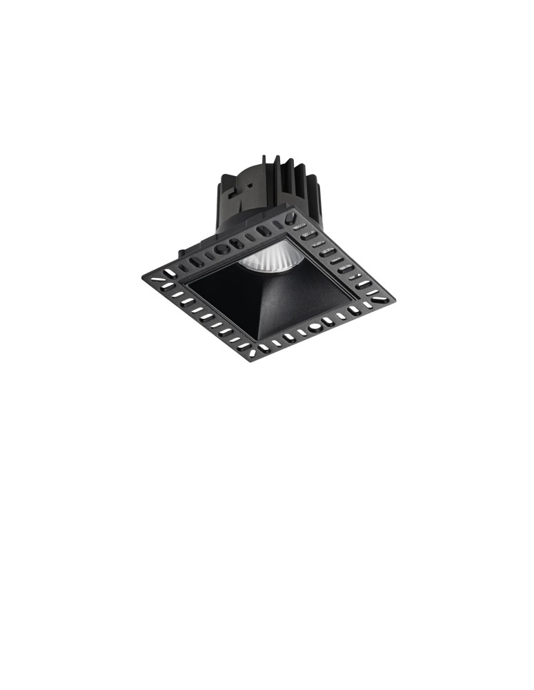 Frameless flush-mounted lamps - trimless - Ideal Lux Lampa Wpuszczana GAME TRIMLESS SQUARE 11W 3000K NE Czarny 319674 - product kolory-swiatla.pl 1