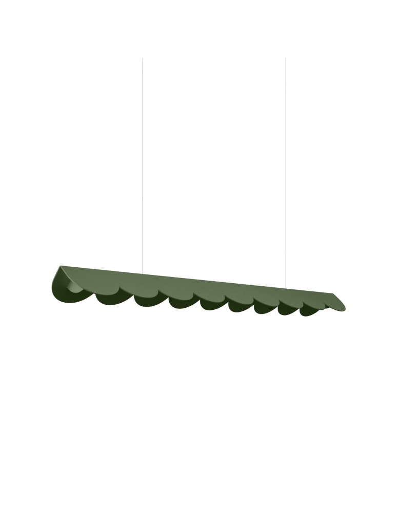Thoro Lampa wisząca BISCUIT 100 zielona oliwka LED 3000K TH.666