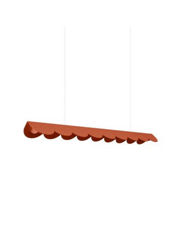 Thoro Lampa wisząca BISCUIT 100 ochra czerwona LED 4000K TH.675