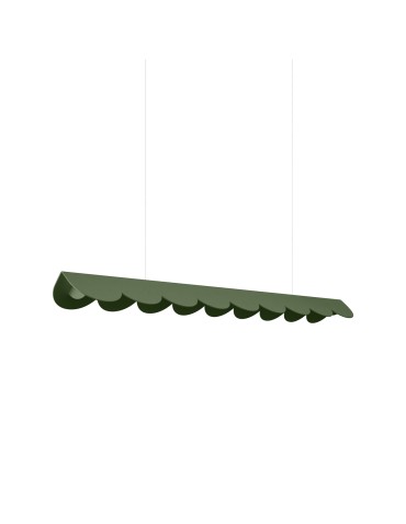 Thoro Lampa wisząca BISCUIT 100 zielona oliwka LED 4000K TH.676