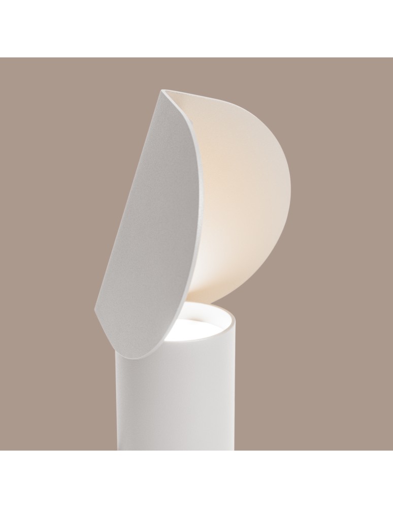 Thoro Lampa biurkowa BISCUIT biała LED 3000K TH.689