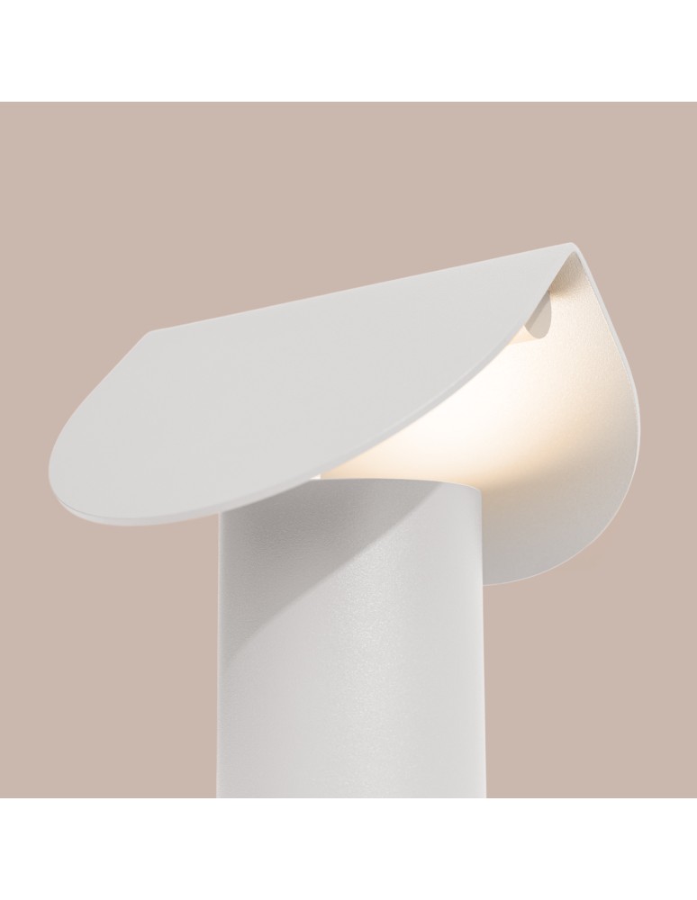 Thoro Lampa biurkowa BISCUIT biała LED 3000K TH.689