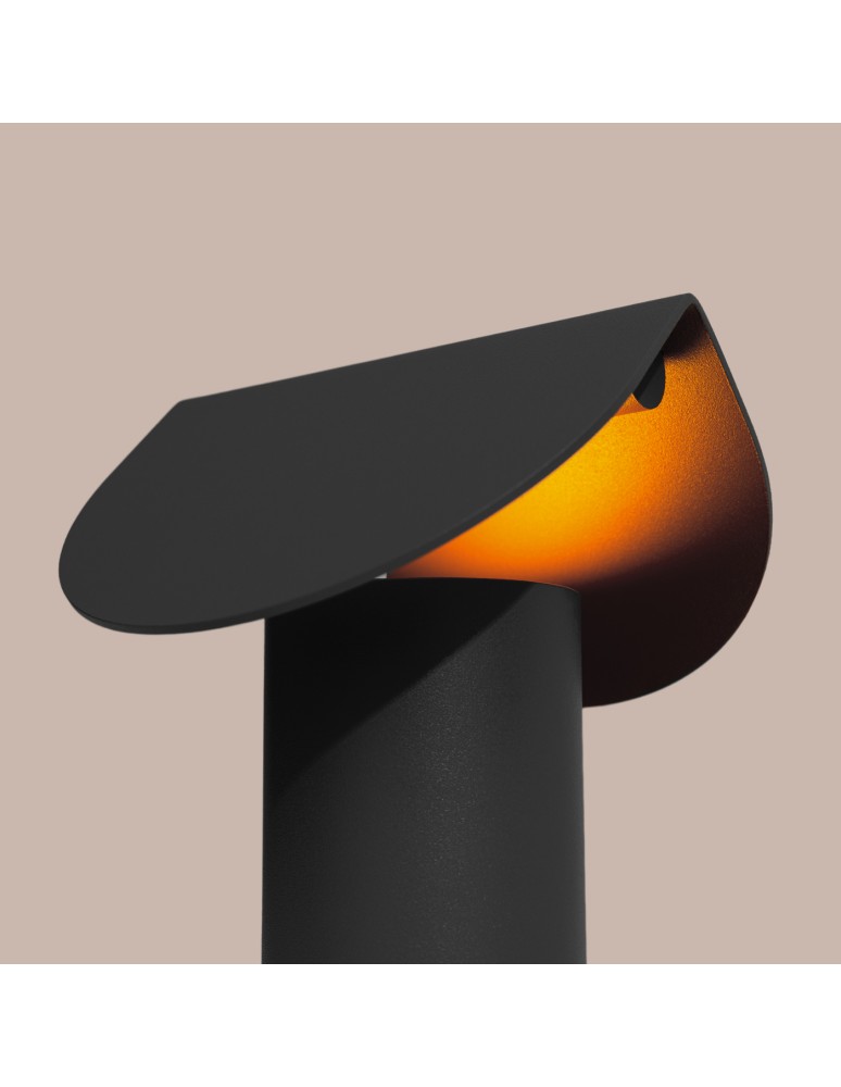 Thoro Lampa biurkowa BISCUIT czarna LED 3000K TH.690