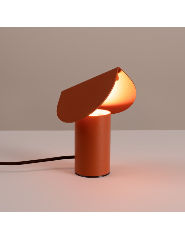 Thoro Lampa biurkowa BISCUIT ochra czerwona LED 3000K TH.691