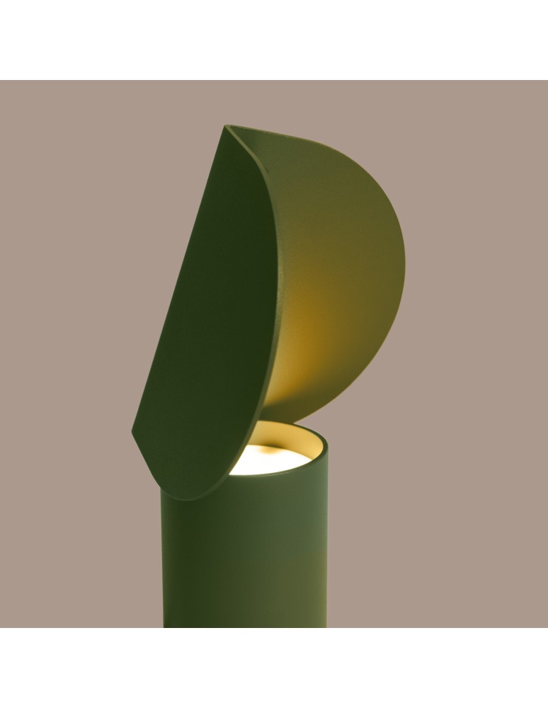 Thoro Lampa biurkowa BISCUIT zielona oliwka LED 3000K TH.692