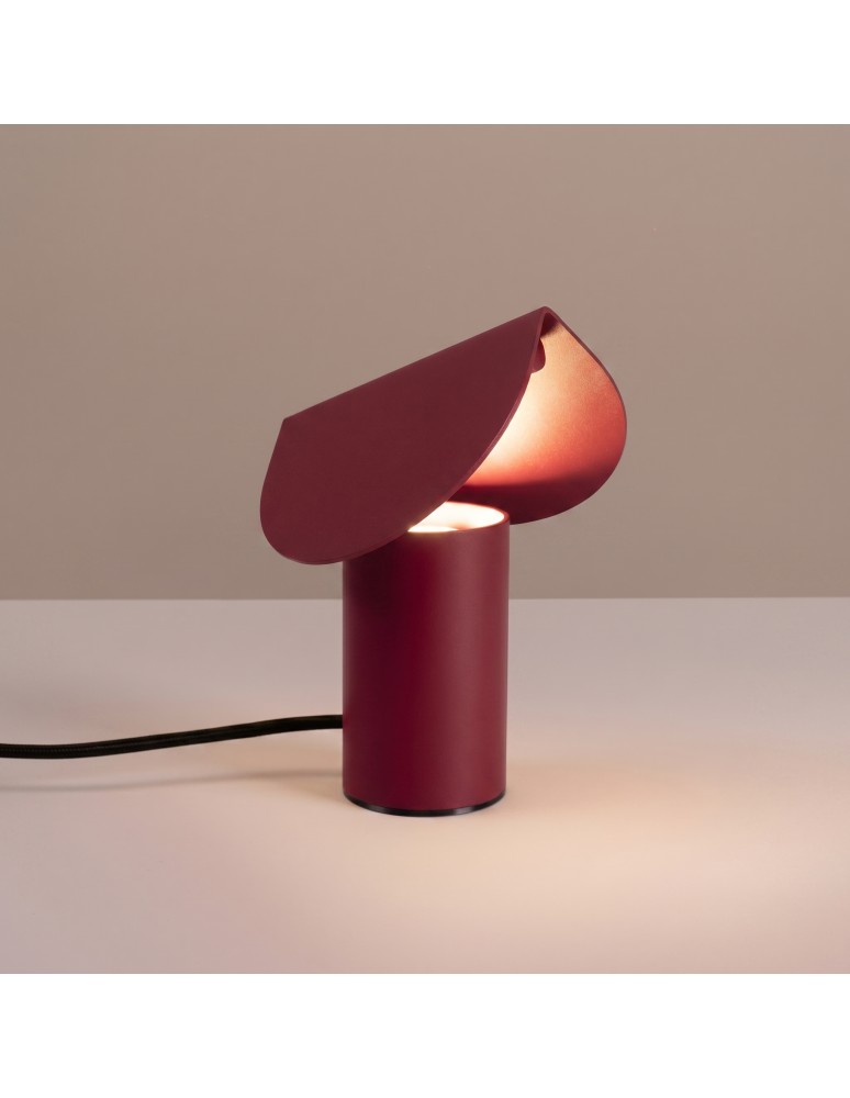 Thoro Lampa biurkowa BISCUIT burgund LED 3000K TH.693