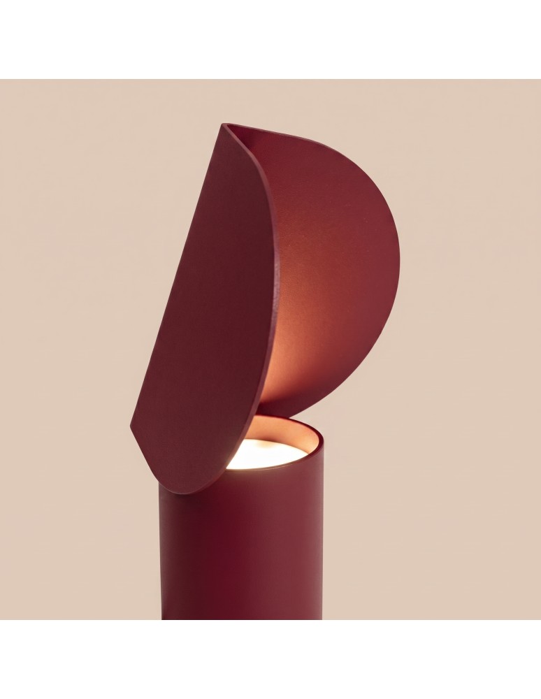 Thoro Lampa biurkowa BISCUIT burgund LED 3000K TH.693