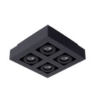 Plafonds - Lucide XIRAX Ceiling 4xGU10 black 09119/21/30 - product 8