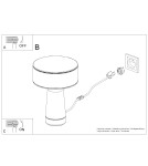 Thoro Lampa biurkowa AXO zielona oliwka TH.697
