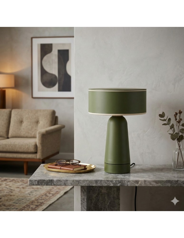 Thoro Lampa biurkowa AXO zielona oliwka TH.697