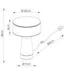 Thoro Lampa biurkowa AXO czerwona TH.698