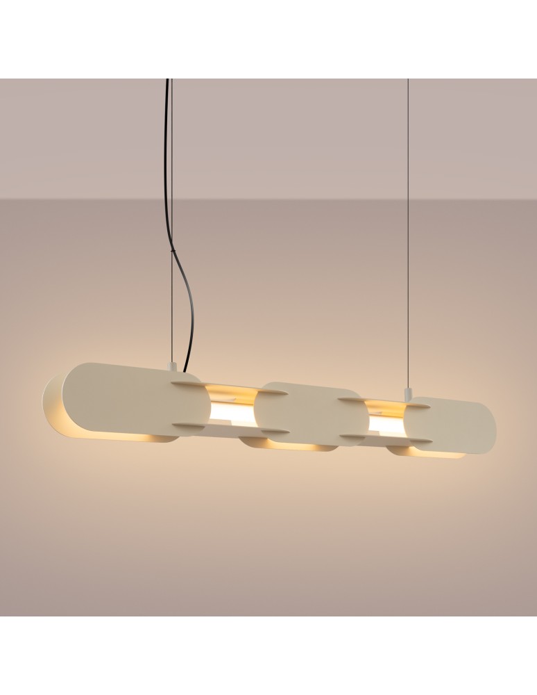 Thoro Lampa wisząca CHAIN 91 beżowa LED 3000K TH.704