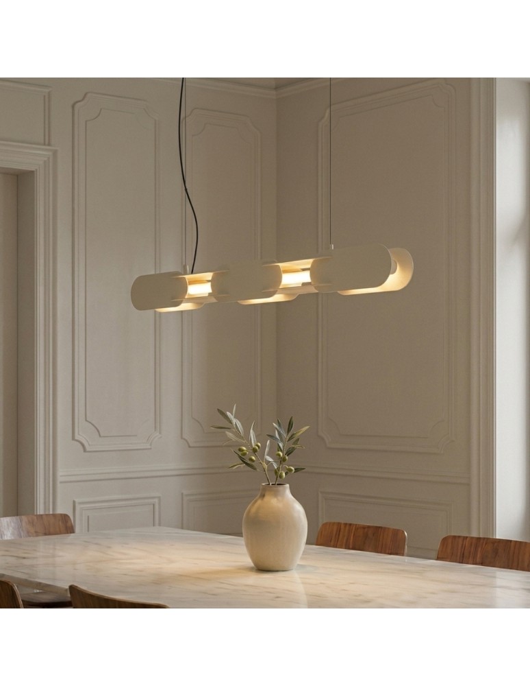 Thoro Lampa wisząca CHAIN 91 beżowa LED 3000K TH.704