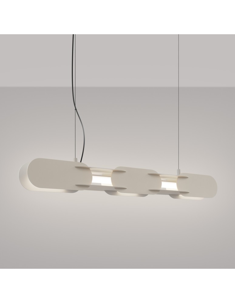 Thoro Lampa wisząca CHAIN 91 beżowa LED 4000K TH.706