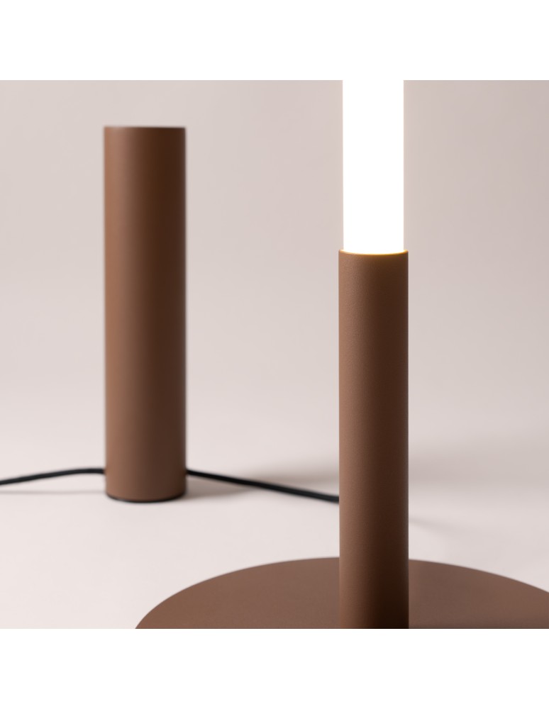Thoro Lampa podłogowa TRANG brązowa 3000K TH.718