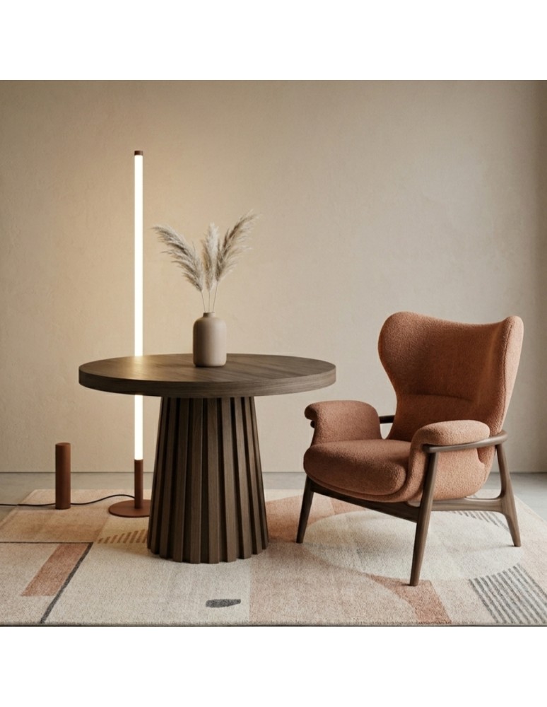 Thoro Lampa podłogowa TRANG brązowa 4000K TH.719