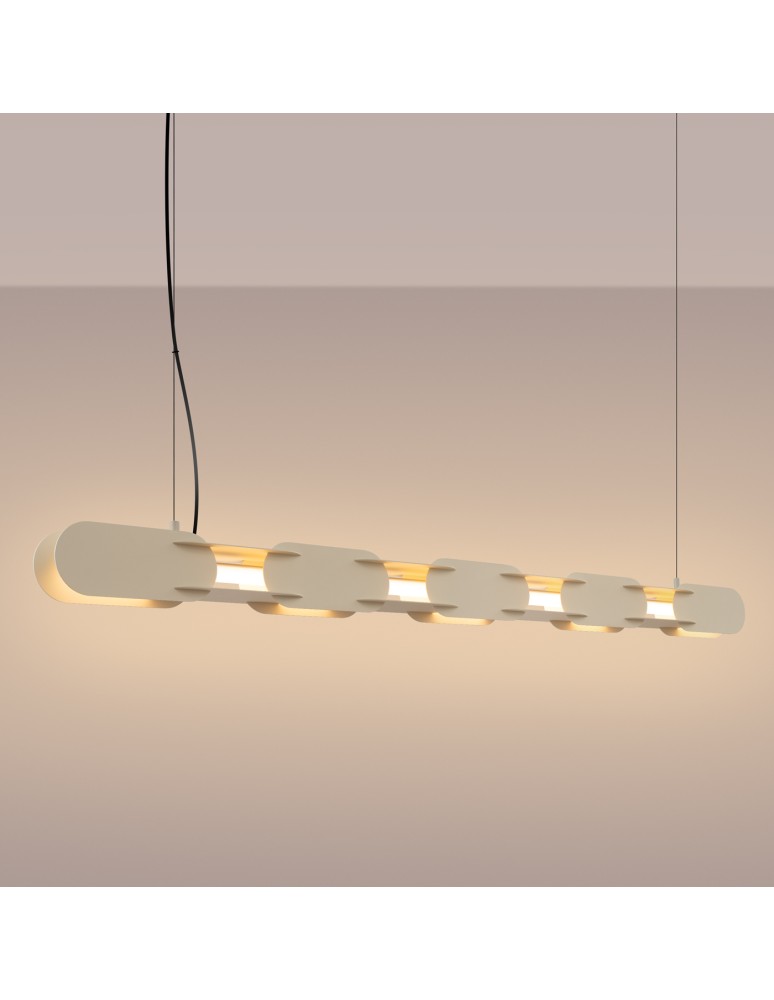 Thoro Lampa wisząca CHAIN 158 beżowa LED 3000K TH.720