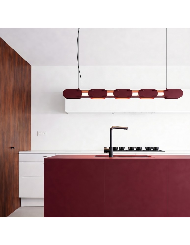 Thoro Lampa wisząca CHAIN 158 beżowa LED 3000K TH.720