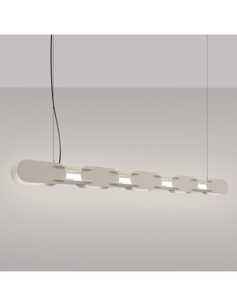 Thoro Lampa wisząca CHAIN 158 beżowa LED 4000K TH.721