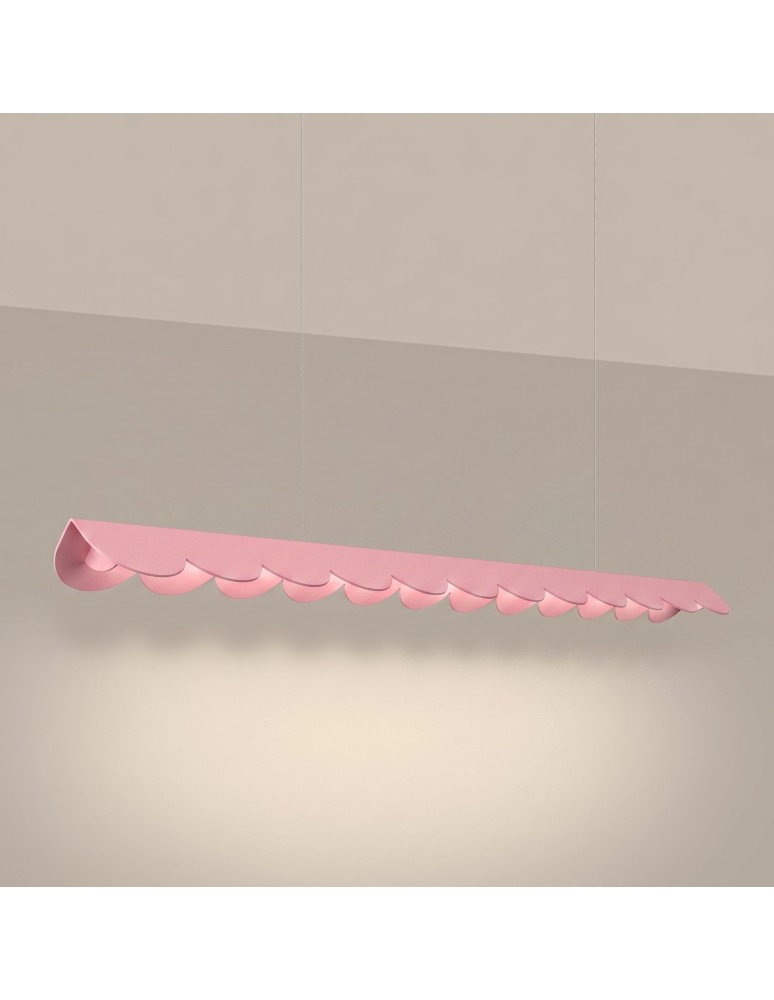 Thoro Lampa wisząca BISCUIT 130 różowa LED 3000K TH.722