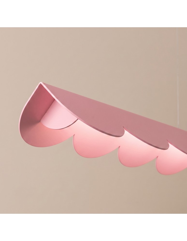 Thoro Lampa wisząca BISCUIT 130 różowa LED 3000K TH.722