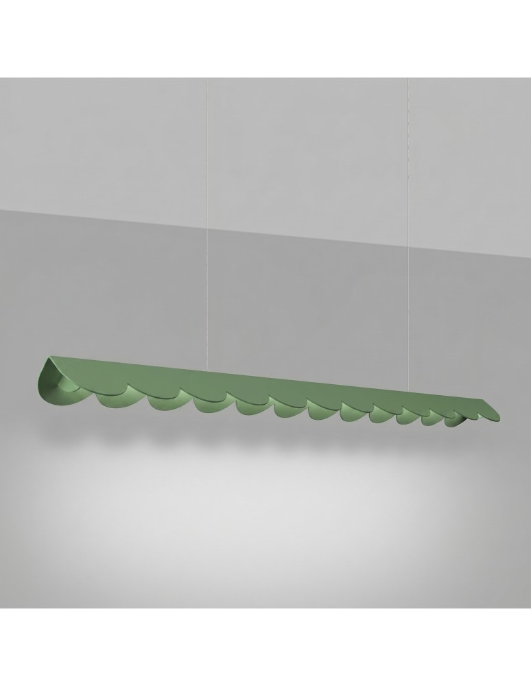 Thoro Lampa wisząca BISCUIT 130 szałwiowa LED 4000K TH.729