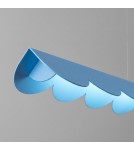 Thoro Lampa wisząca BISCUIT 130 błękitna LED 4000K TH.733