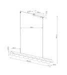 Thoro Lampa wisząca BISCUIT 100 brązowa LED 3000K TH.738