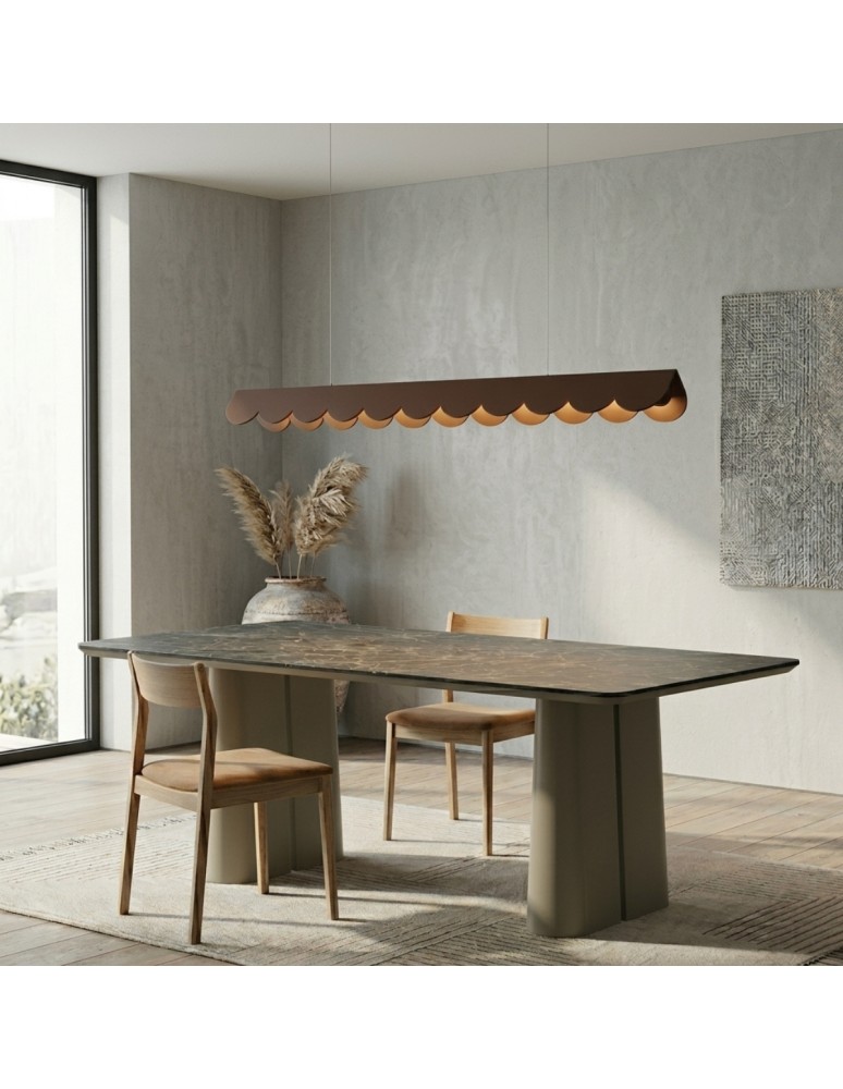 Thoro Lampa wisząca BISCUIT 100 brązowa LED 3000K TH.738