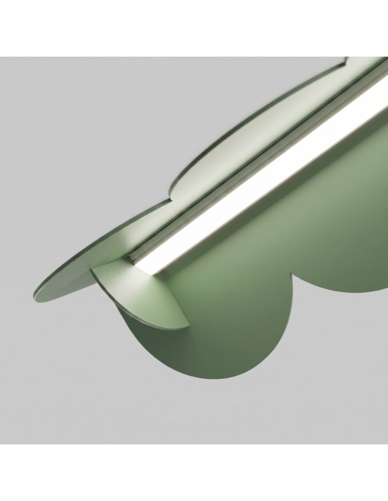 Thoro Lampa wisząca BISCUIT 100 szałwiowa LED 4000K TH.741