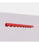 Thoro Lampa wisząca BISCUIT 100 czerwona LED 4000K TH.743