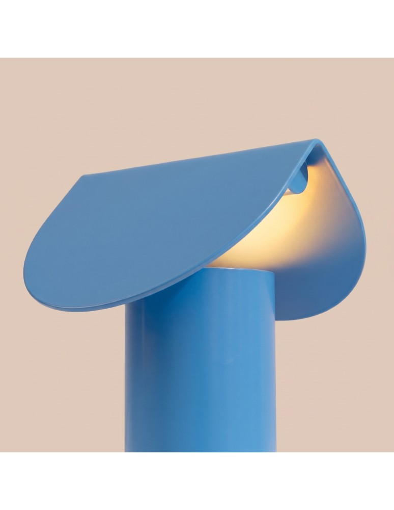 Thoro Lampa biurkowa BISCUIT błękitna LED 3000K TH.751