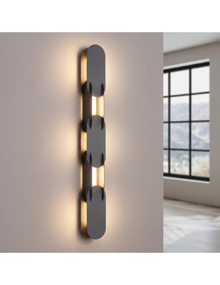 Thoro Kinkiet CHAIN 91 czarny LED 3000K TH.770