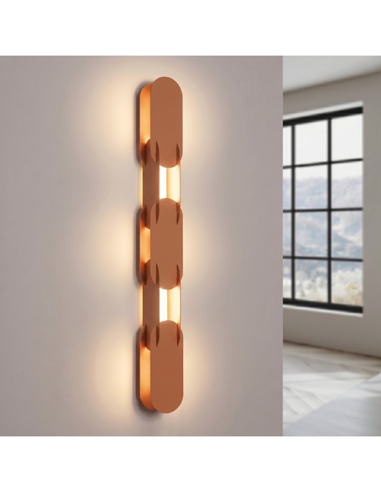 Thoro Kinkiet CHAIN 91 ochra czerwona LED 3000K TH.773
