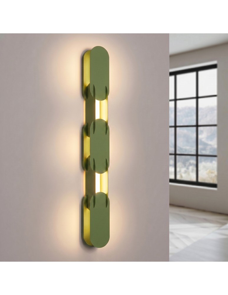 Thoro Kinkiet CHAIN 91 zielony oliwkowy LED 3000K TH.778