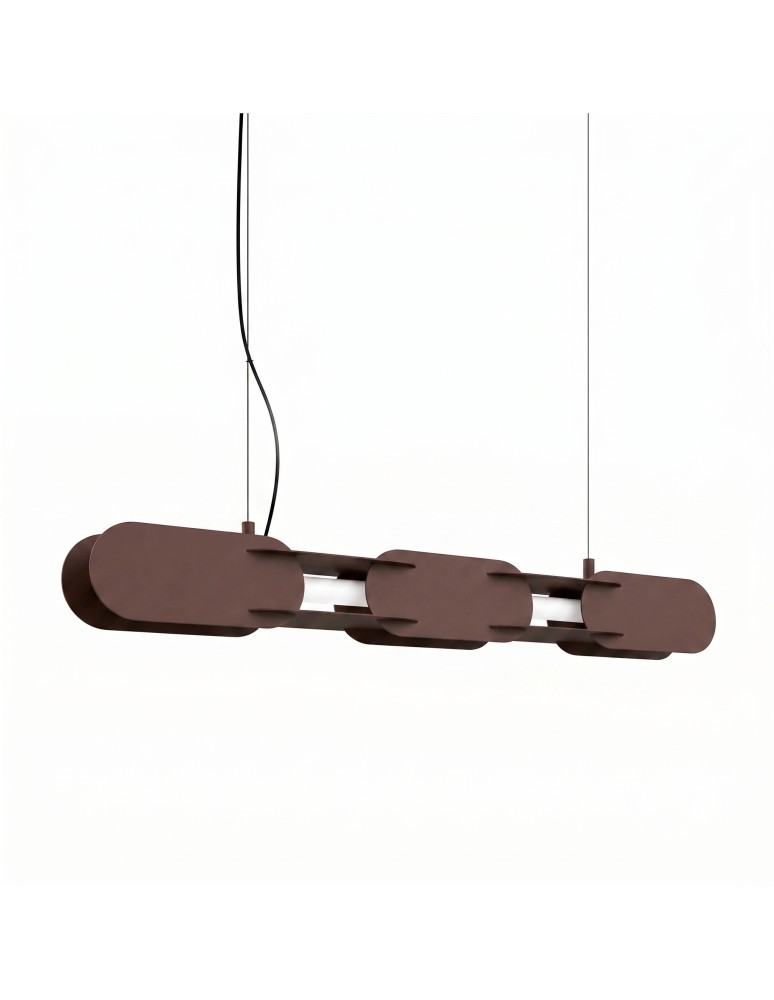 Thoro Lampa wisząca CHAIN 91 brązowa LED 3000K TH.780