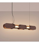 Thoro Lampa wisząca CHAIN 91 brązowa LED 3000K TH.780