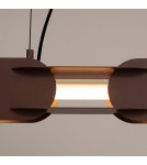 Thoro Lampa wisząca CHAIN 91 brązowa LED 3000K TH.780