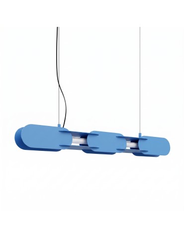 Thoro Lampa wisząca CHAIN 91 błękitna LED 3000K TH.782