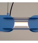 Thoro Lampa wisząca CHAIN 91 błękitna LED 3000K TH.782