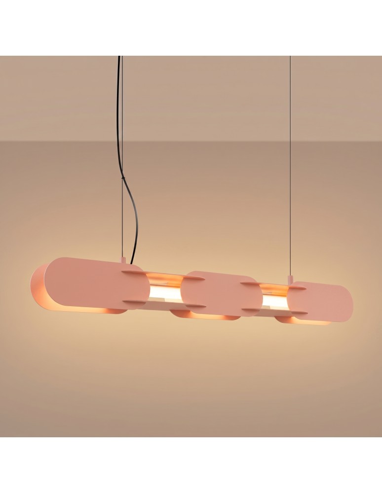 Thoro Lampa wisząca CHAIN 91 brzoskwiniowa LED 3000K TH.783