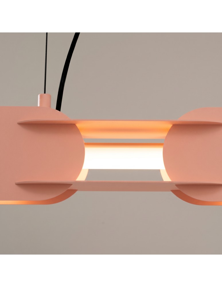 Thoro Lampa wisząca CHAIN 91 brzoskwiniowa LED 3000K TH.783