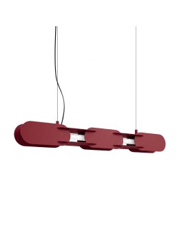 Thoro Lampa wisząca CHAIN 91 burgund LED 3000K TH.784