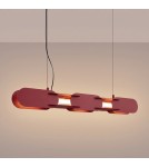 Thoro Lampa wisząca CHAIN 91 burgund LED 3000K TH.784