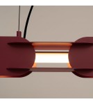Thoro Lampa wisząca CHAIN 91 burgund LED 3000K TH.784