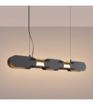Thoro Lampa wisząca CHAIN 91 czarna LED 3000K TH.785