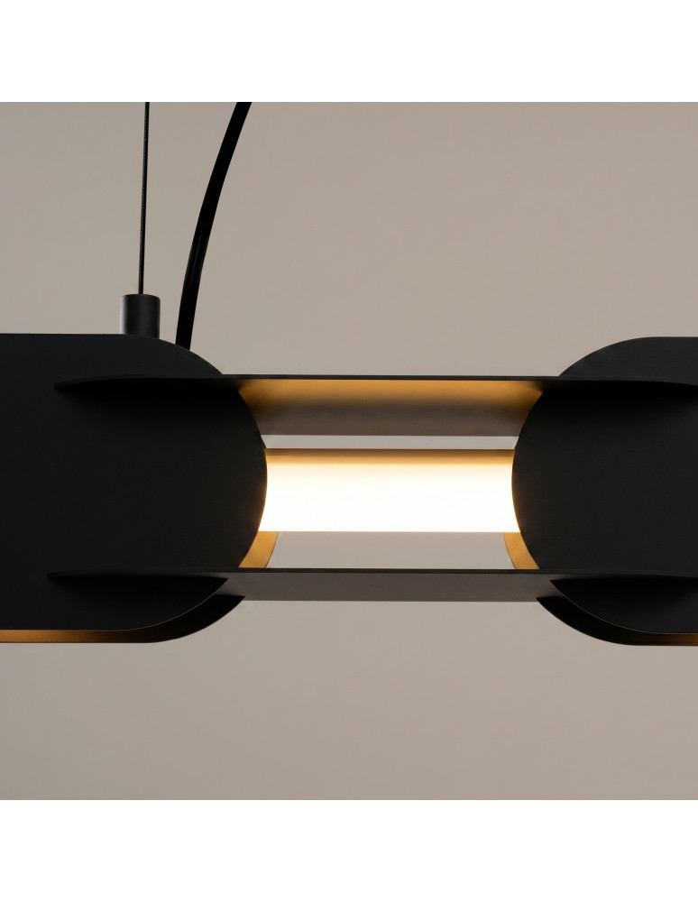 Thoro Lampa wisząca CHAIN 91 czarna LED 3000K TH.785